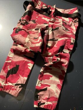 VIP Pink Camo Cargo Joggers